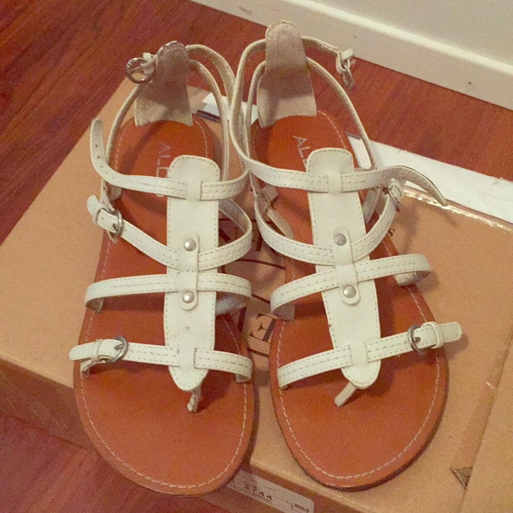 FREE Aldo white strappy sandals